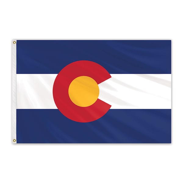 Global Flags Unlimited Colorado Outdoor Nylon Flag 5'x8' 200144 - main